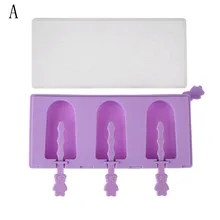 2/3 отверстия арбуз Подсолнечник формы для мороженого Силиконовые Мини Фруктовый Лед форма для изготовления мороженого Инструменты С пылезащитным покрытием палочки