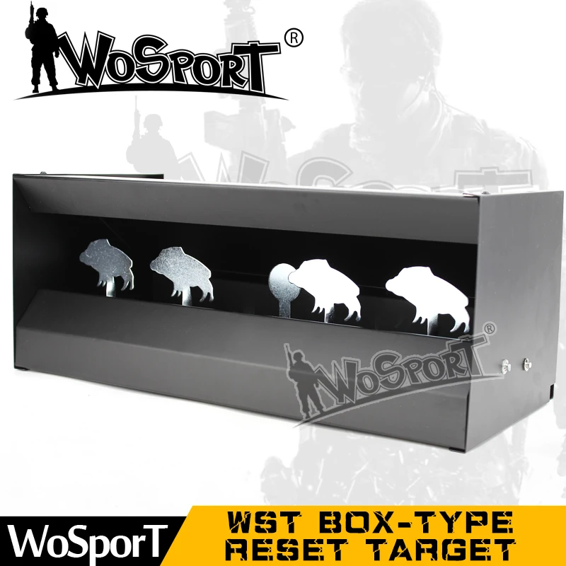 WoSporT Box-type Сброс для охоты манок связь Металл Spinner страйкбол стрельба открытый закрытый прочный безвредный стальной стрельба из лука