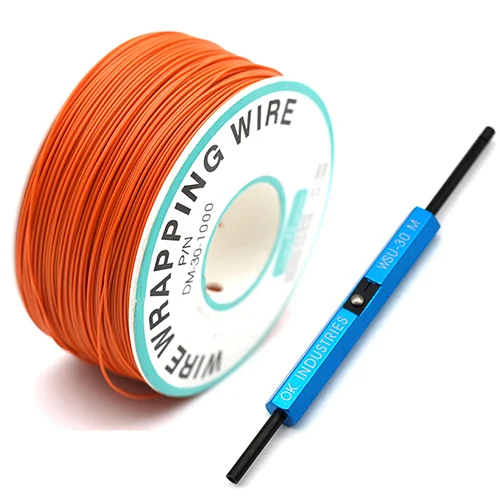 Wrap ping Wire AWG30 кабель OK провод Перемычка провод Луженая Медь твердый ПВХ Материнская плата PCB припой+ WSU wrap полоса Un wrap инструмент - Цвет: AWG30 Cable g