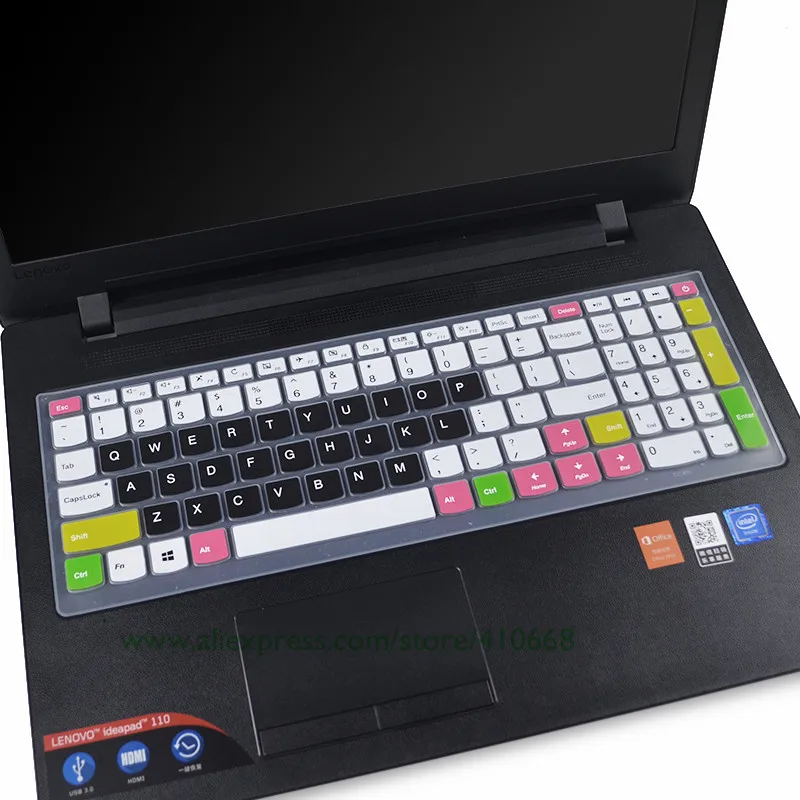 15 6 дюймовый силиконовый защитный чехол для клавиатуры Lenovo Ideapad 300 17 700 500S Idea pad