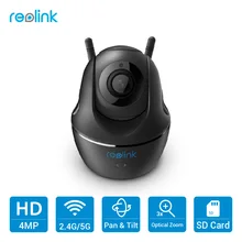 Reolink 4MP WiFi Camera 2.4G/5G PT 3x Optical Zoom HD Baby Monitor Mini PTZ Indoor Home Surveillance Cam C2