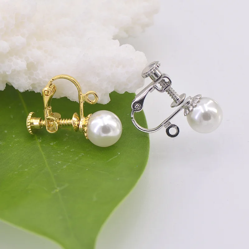 

SEA MEW 20 PCS Metal Copper Ear Clip Setting For Jewelry Making ,Earrings Accessorie Base Setting