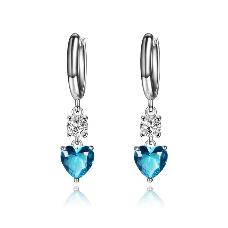 CMAJOR 2017 Wedding Decoration Luxury Big Multicolor CZ Drop Long Earrings for Women Best Friend Gift