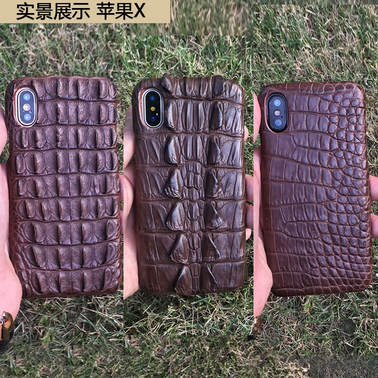 Для iPhone 6 6S 7 8 Plus X XS XR Max натуральная крокодиловая кожа голова хвост живот натуральная кожа чехол Роскошный чехол для телефона