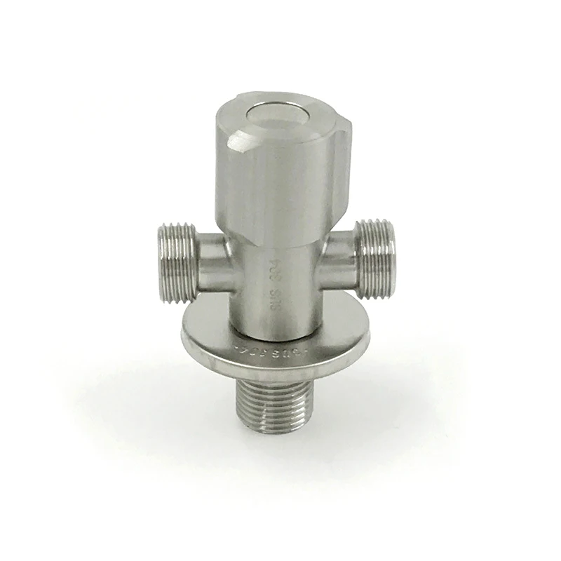 SRJ Angle Valve 304 Stainless Steel Drawing Rantirust Double Head Angle Valve One In Two Out Three General Formula Hardware Tool SRJ Angle Valve 304 Stainless Steel Drawing Rantirust Double Head Angle Valve One In Two Out Three General Formula Hardware Tool