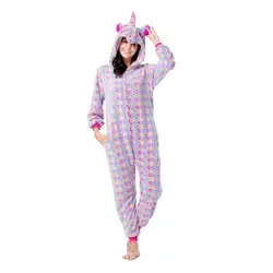 Детская одежда для сна с мультяшным единорогом для мальчиков и девочек, мягкая Фланелевая пижама с животными, детское одеяло, комбинезон