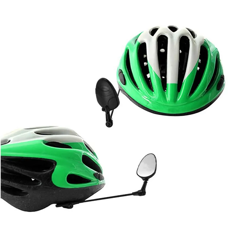 Bike Flat Bicycle Helmet Mirror Helmet Mounted Rear view Cycling