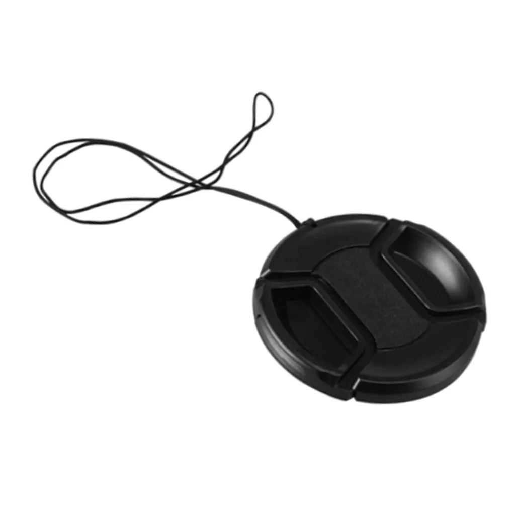 Black Plastic 58mm Snap-On Lens Cap For Camera Canon Lens Filter Adaptor