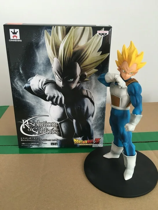 Dragon Ball Z Super Saiyan Vegeta Black Model Statue Figure Comic Edition 