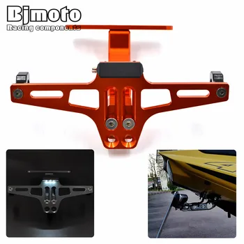 

New Arrived Motorcycle Aluminum License CNC Number Plate Frame Holder Bracket Universal For KTM Kawasaki Yamaha Honda sport bike