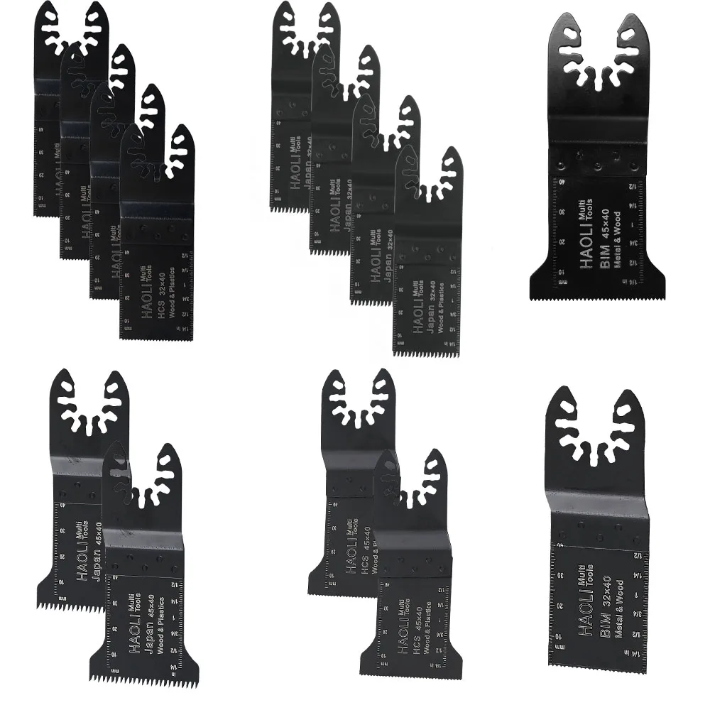 Beste 14 stks quick change oscillerende gereedschap zaagblad accessoires voor elektrische tool als FEIN multimaster, thuis DIY power tool, hoge kwaliteit