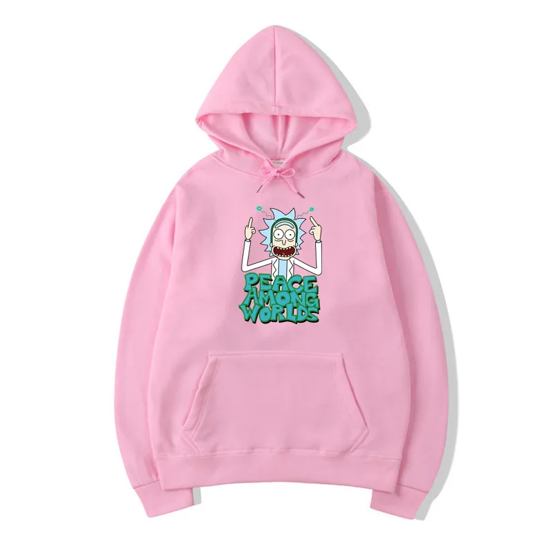 The new rick and morty cartoon hoodie men's casual men's casual sportswear fall/winter warm fashion sweatshirt