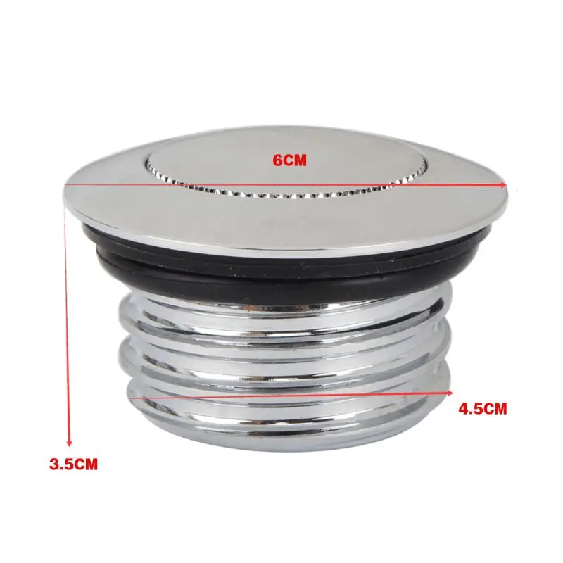 

Flush Pop Up Tank Cap Vented Fuel Tank For Harley Bike Chromed