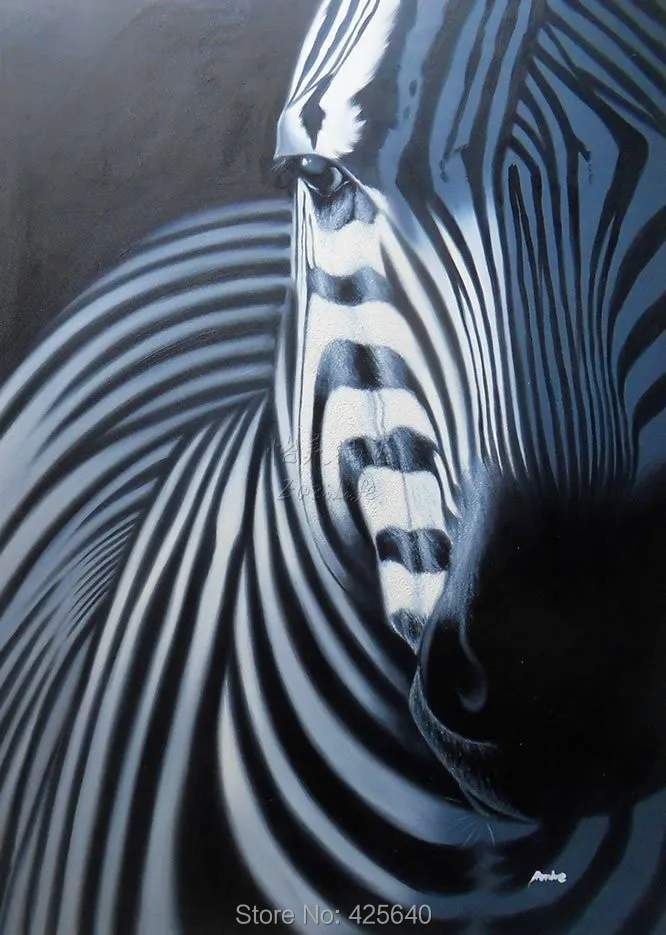 Spiksplinternieuw Goede Koop Zebra Art 24X36 Inches Schilderen Olieverf Muur HD-24