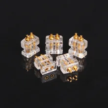 FDBRO 2 шт. 0,78 двойной контакт 1964 гнездо diy пользовательские высокого класса кабель для наушников Аксессуары контактный разъем