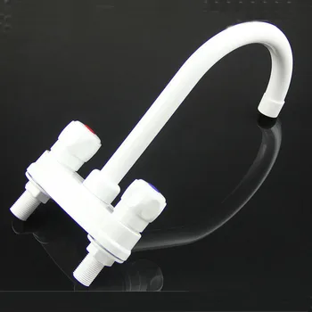 

Bathroom faucet hot and cold plastic double hole double wash wash washbasin lead-free environmental faucet lo41120