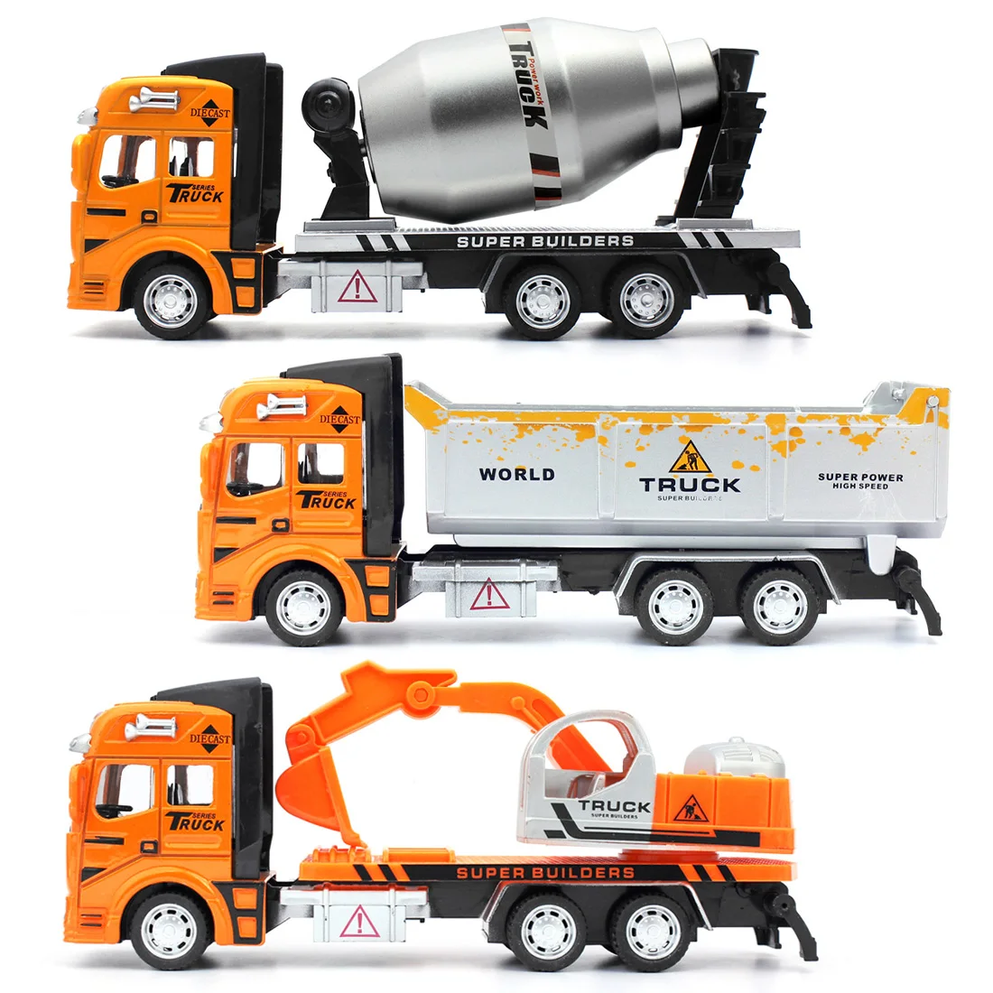 

1:48 Alloy Pull Back Construction Truck Childrens Kids Educational Engineering Dump Truck Simulation Toy Car Gift