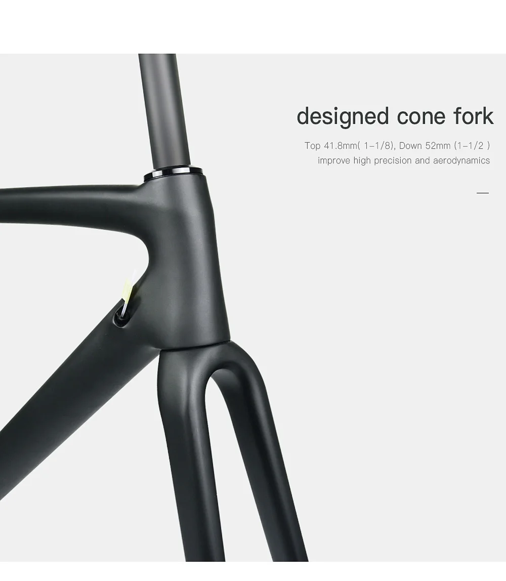 Best 2019 new vial Disc brake carbon road frame inner cable UD matte glossy BSA BB30 PF30 taiwan carbon frame light road frame 9