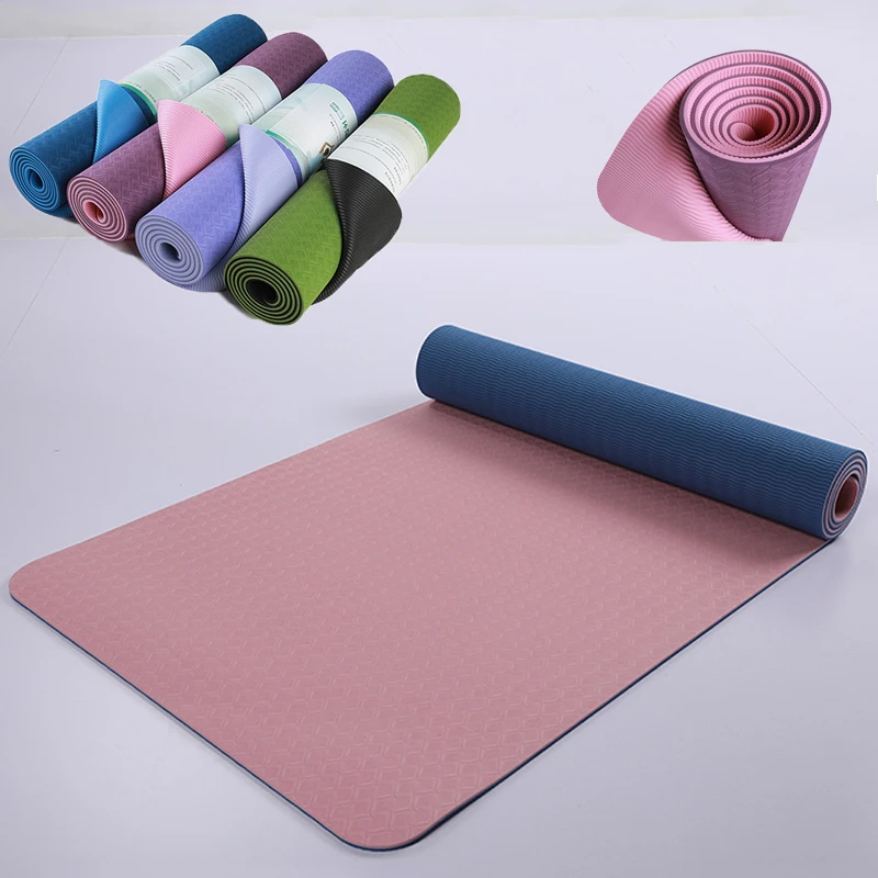 Oefening Festival honderd 183*61*0.6CM TPE Yoga Mat Pad Non slip Slimming Exercise Fitness Gymnastics  Mat Body Building Esterilla Pilates Carpet Mats|Yoga Mats| - AliExpress