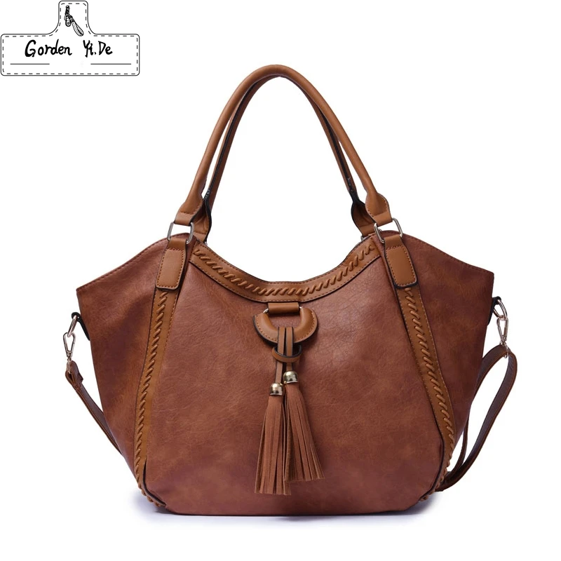 

Fashion Hobos Women Handbag PU Leather Tassel Women Shoulder Bag Female High Capacity Casual Tote Bags For Ladies Handbags
