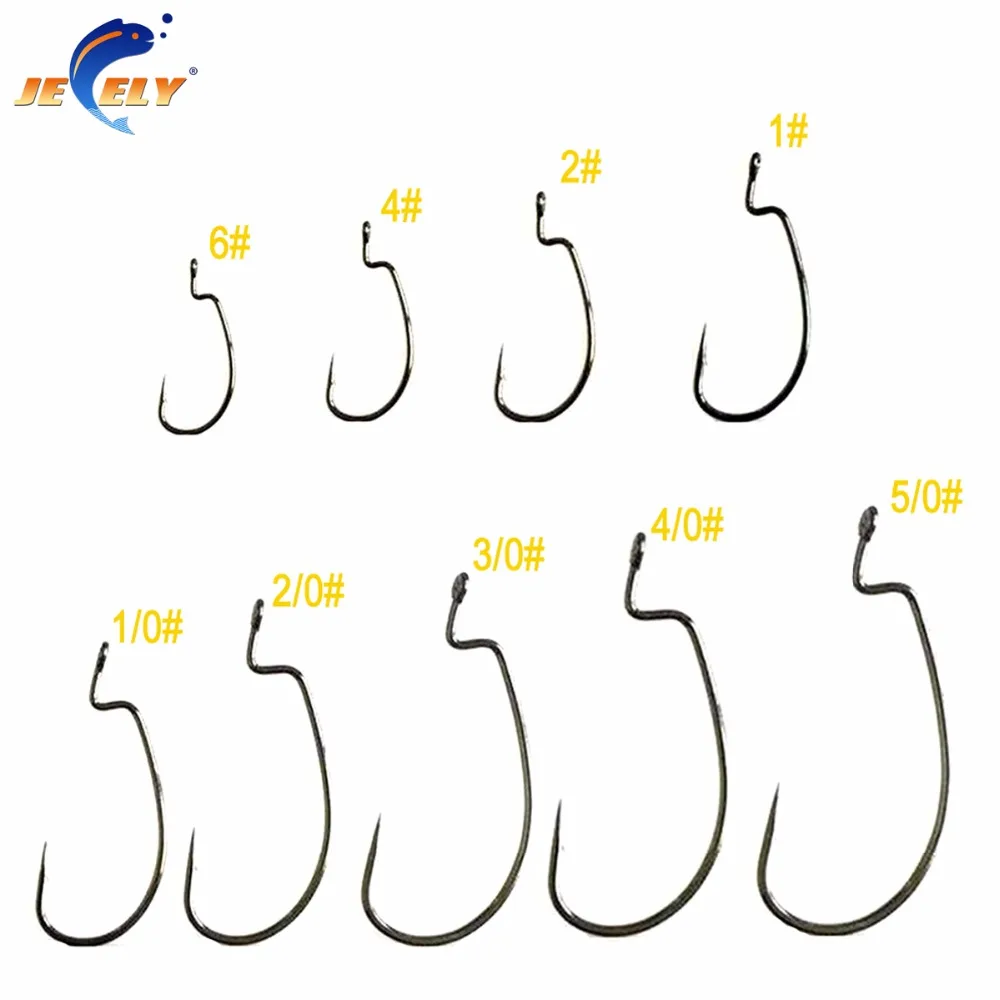 

100pcs Tungsten steel alloy eyed barbed curve shank 9002 worm lure fishing hook sizes 1#,2#,4#,6#,1/0#,2/0#,3/0#,4/0#,5/0#