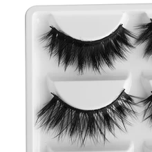 5 Pairs Multipack  3D Soft Mink Hair False Eyelashes  Wispy Fluffy Long Lashes Natural Eye Makeup Faux Eye Lashes