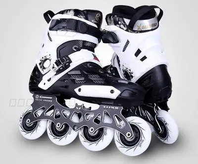 

Adults Inline Skates Shoes for FSK Slalom Daily Skating Patin with 4X80mm / 3X110mm Aluminium Alloy CNC Frame Base Durable PU