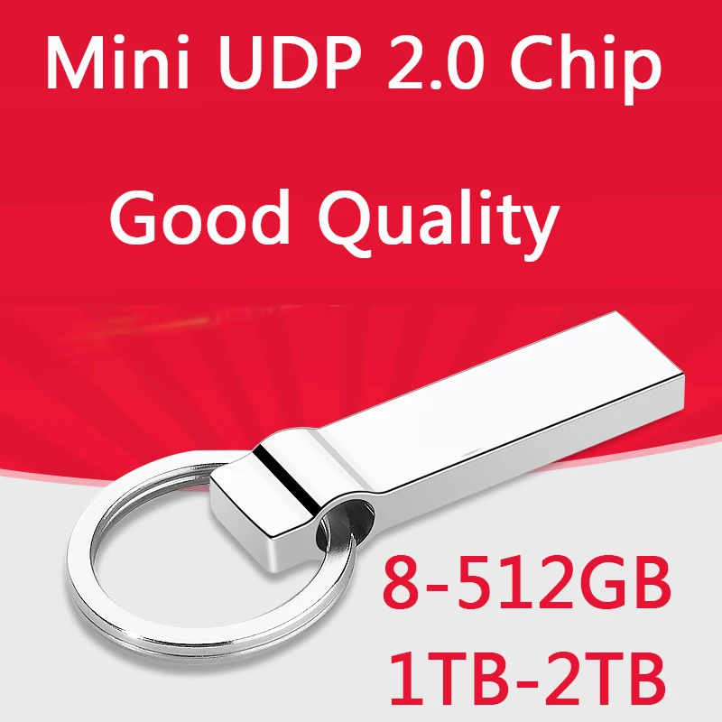 Купить Мини UDP 2.0 Водонепроницаемый Чип Флэш Накопитель Usb 128 ГБ Memory Stick Pen Drive 32 ГБ 64 ГБ Брелок Флэш Карты Диск По Ключевым 1 ТБ 2 ТБ