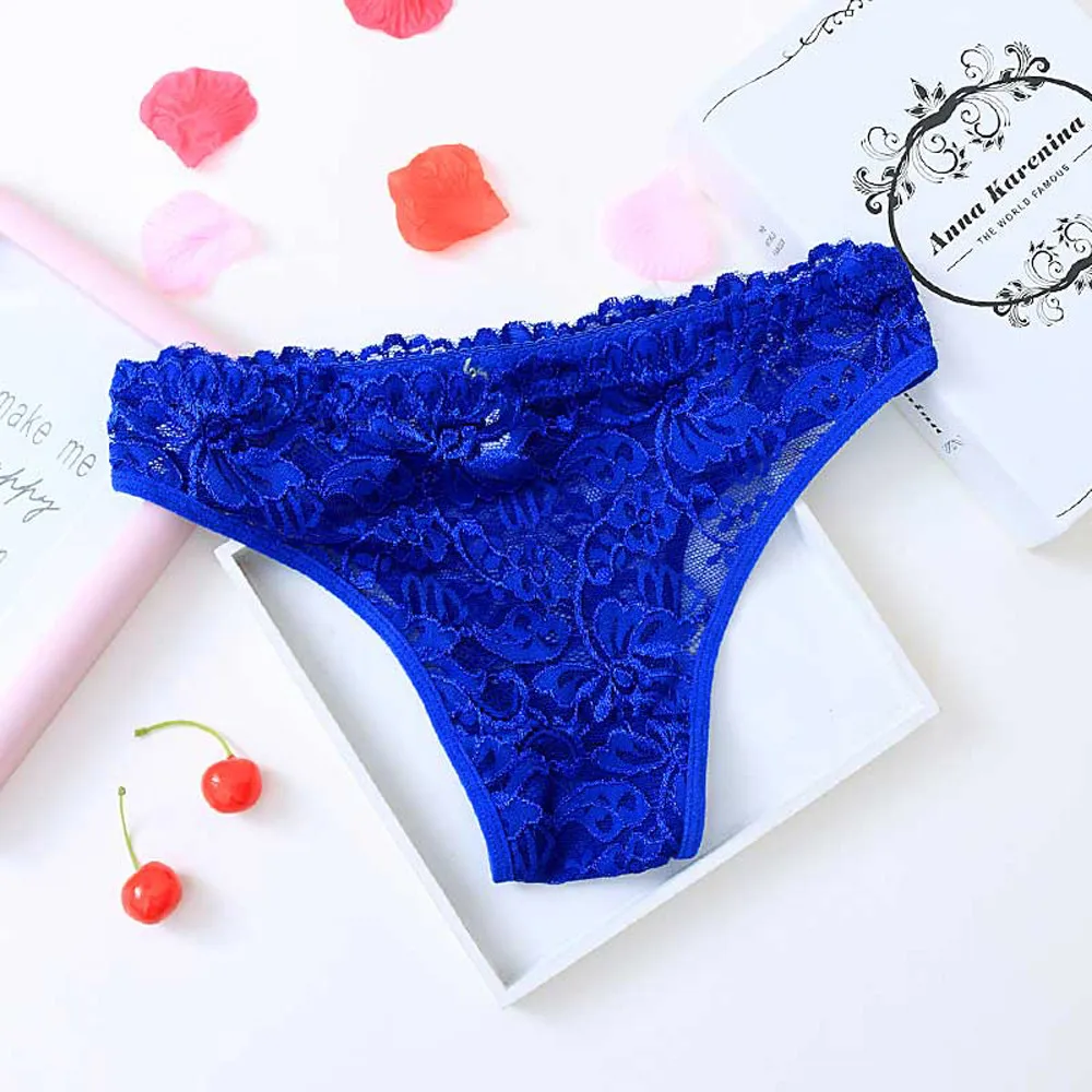 New Arrive Women Sexy Panties Ladies Flower Lace Female Briefs Thongs G-string Lingerie Underwear Dropshipping*50