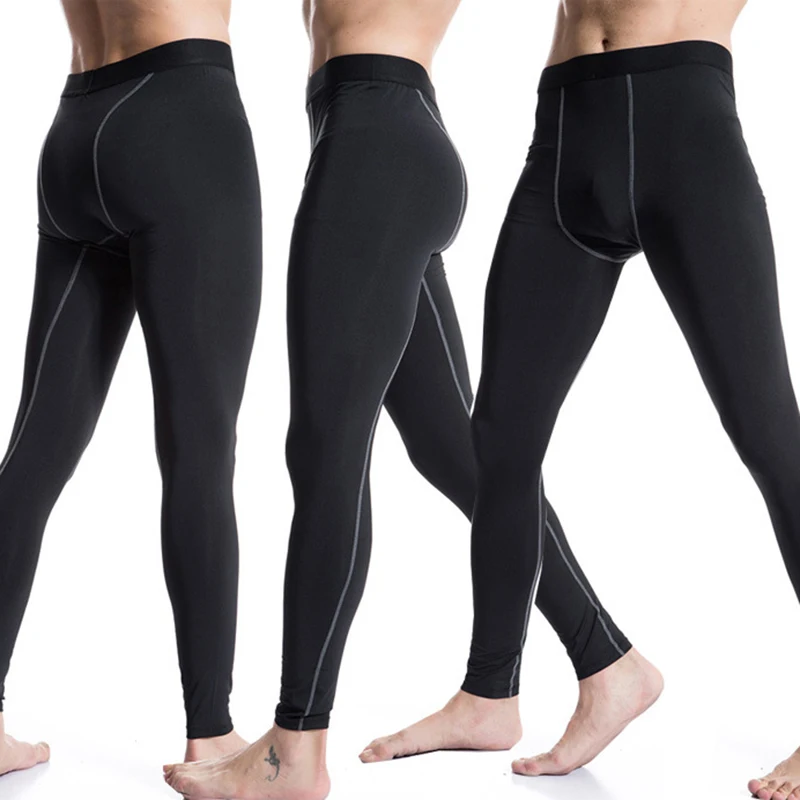 Description Picture 3 of itemMen's Gyms Casual Quick-Drying Pants Men Compression Tights Skinny Leggings Fashion Elastic Fitness Male Bodybuilding Trousers