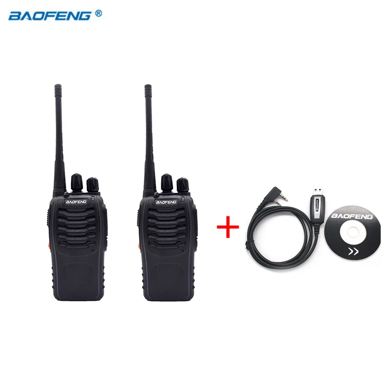 2 шт. Baofeng BF-888S рация UHF FM 400-470 МГц CB радио HAM портативный радиоприемопередатчик 16 каналов стерео охотничья станция - Цвет: Option 3