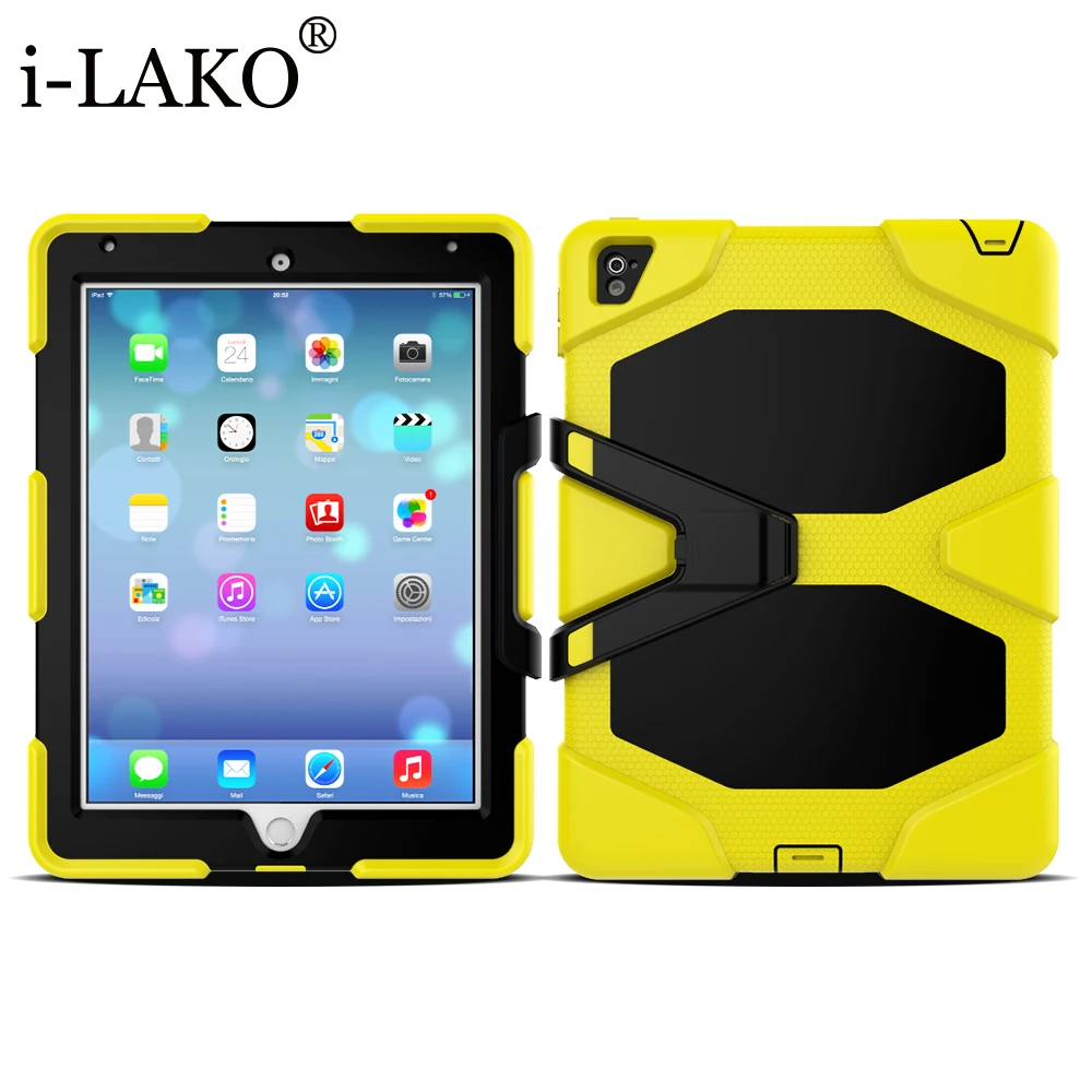 60pcs/lot Military Cover For iPad Pro 9.7 2016 Dual Color Combo Anti