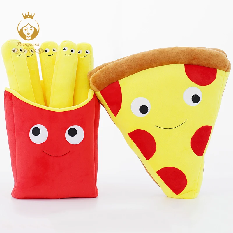 1PCS 50CM Cute Cartoon Expression Pizza French Fries Cushions Creative Plush Stuffed Toys Home Decoration | Игрушки и хобби