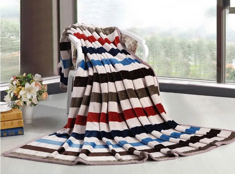 230*250cm Long King Size Thicken Flannel Fleece Blankets Bed Cover