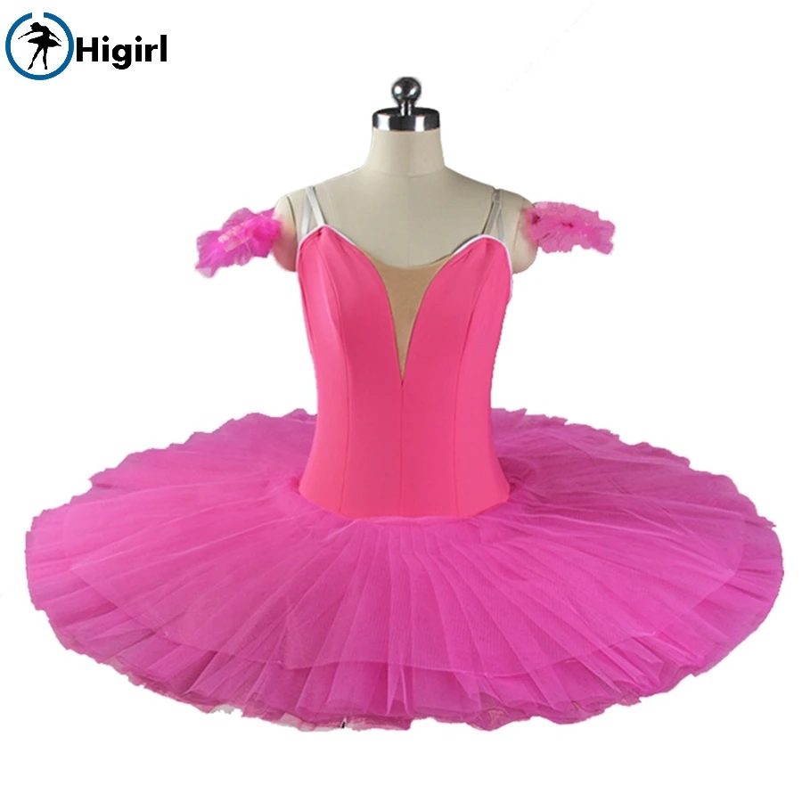 Buy Rose red plain professioanl ballet tutus for girls