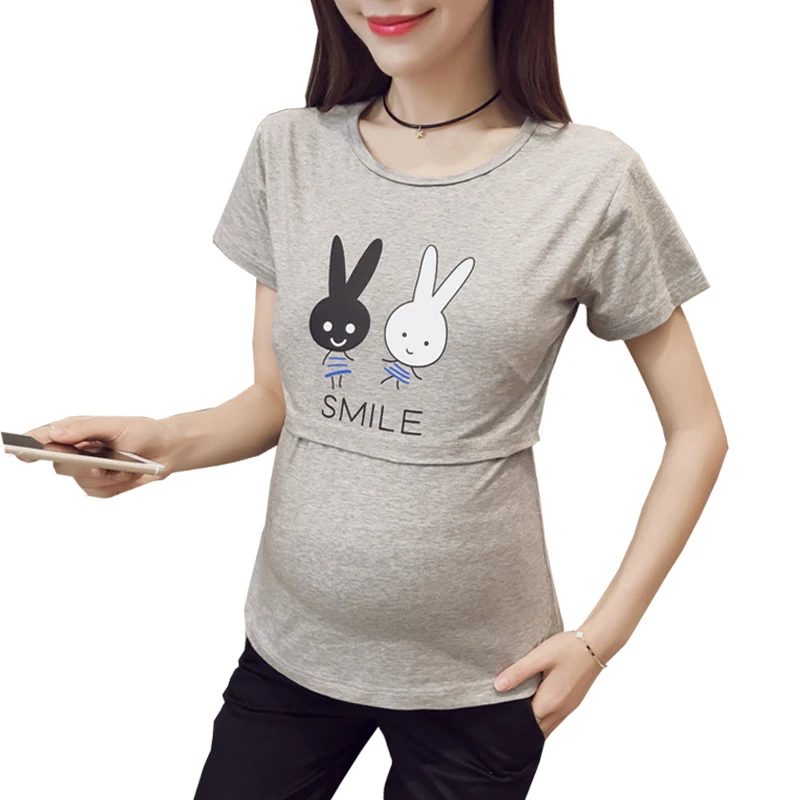 Funny Maternity Shirts Breastfeeding Tops Cute Nurse Cheap Maternity Clothing T shirt Women Summer Cartoon Rabbit Clothes Women Funny Maternity Shirts Breastfeeding Tops Cute Nurse Cheap Maternity Clothing T shirt Women Summer Cartoon Rabbit Clothes Women