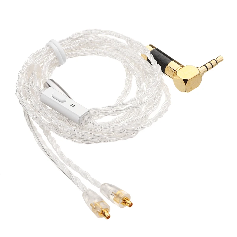 

BGVP MMCX Earphone Cable 5N Single Crystal High Frequency Replacement Cable SE535 846 Copper Silver Plated Earphone Cable