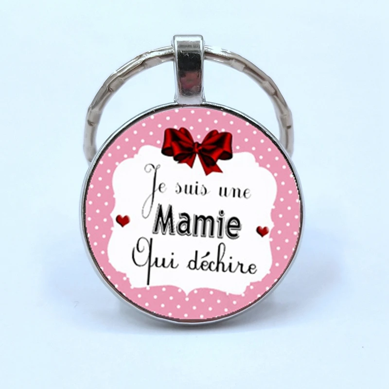 Fashion Quote I Am A Mistress Who Dechire key chain jewelry merci maitresse Glass Cabochon Keyring Gift for Women Pendant - Цвет: Silver