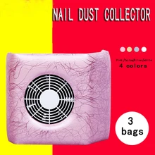 4 Colors Nail Fan Art Dust Suction Collector Manicure Filing Acrylic UV Gel Machine Nail Dryer Art Tools Nail Dust Collector