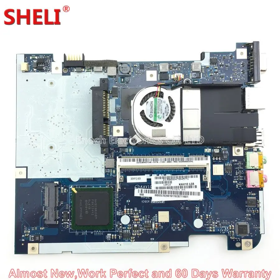 

MOUGOL MBS5702001 MB.S5702.001 Laptop Motherboard For Acer Aspire One D150 Netbook KAV10 LA-4781P N270 Main Board System Board