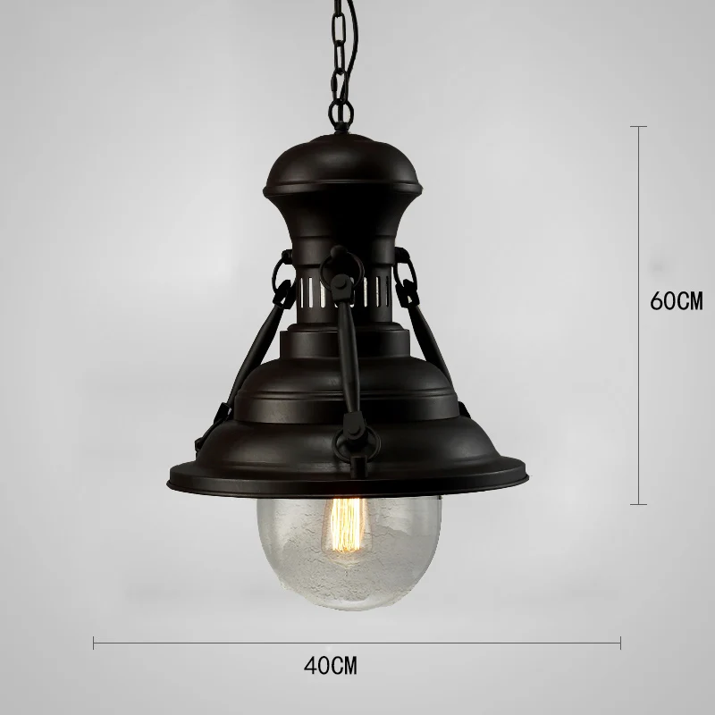 Vintage loft American chain pendant light country restaurant heavy metals industry lamp the wind restoring ancient ways - Цвет корпуса: Model 6