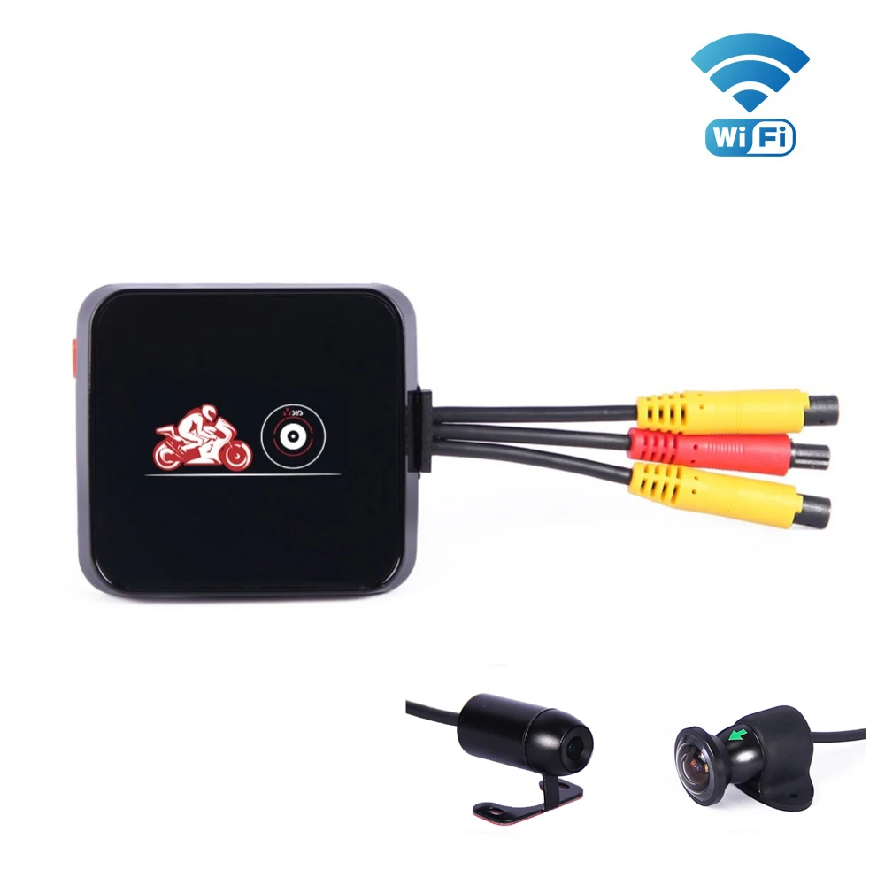 M6L IP68 Mstar MSC8328Q IMX323 Wi Fi Car Двойной объектив мотоцикл DVR камера видео Регистраторы