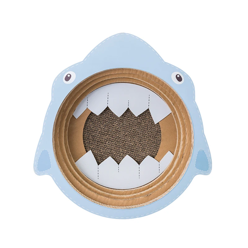 

CAT Grab plate shark bowl-shaped cat nest claw grinder Corrugated wear-resistant cat Pot Toy cat Supplies toys
