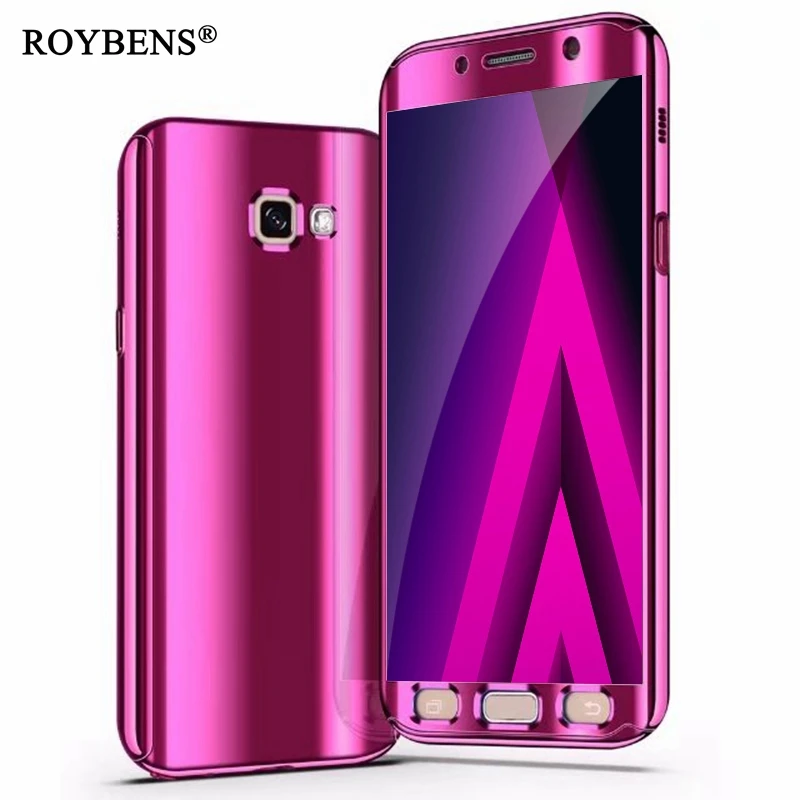 

Mirror 360 Degree Case For Samsung Galaxy A5 A7 2017 Luxury Bling Full Protection Cover For Samsung S9 S8 Plus S7 Edge Note 8