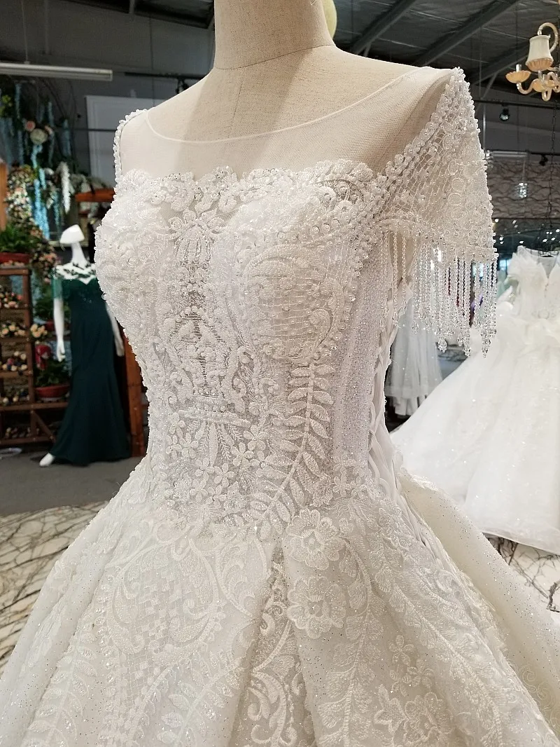 AXJFU принцессы белый цветок свадебное платье лук свадебное платье ручной работы свадебное платье с жемчугом 100% настоящая фотография 31400