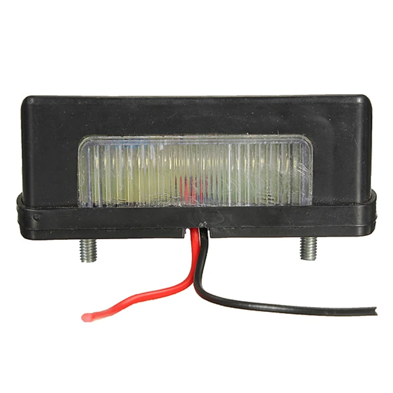 

12v-24v LED Number Licence Plate Light Rear Tail Lamp Van For Camper Truck Trailer Lorry White