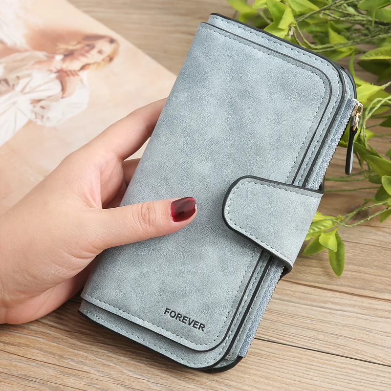 

Wallet Ladies long clutch card holder zipper coin purse feminina portefeuille femme high capacity cheque travel wallet cartera