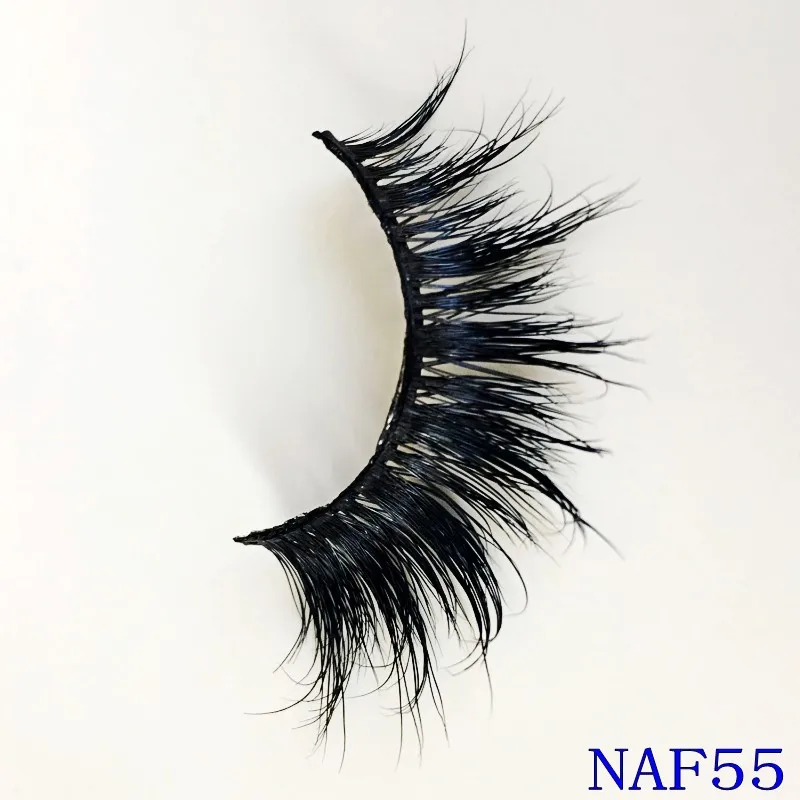 UPS FREE Shipping 3D Mink Eyelashes Fashion Make Up Natural Long Hand Make Full Strip Lashes 100Pair Plastic Cotton Stalk False