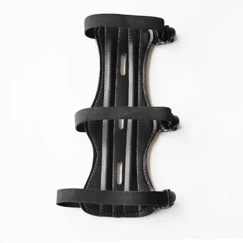 

wholesale 1 pcs archery protector leather arm guard for archery shooting hunting bow arrow