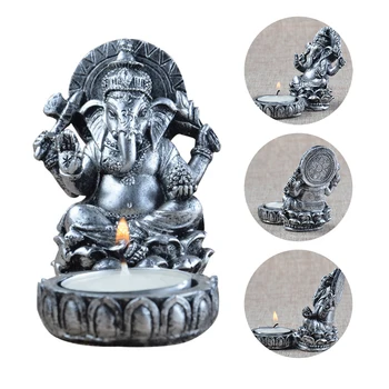 

Resin Elephant God Candlestick Candle Holder Candle Lantern Christmas Decorations for Home Candle Holder Candelabra 3DZT127